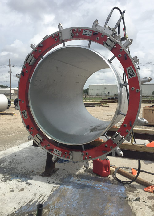 DynaPrep LDSF Large Diameter Split Frame Clamshell Pipe Cutters