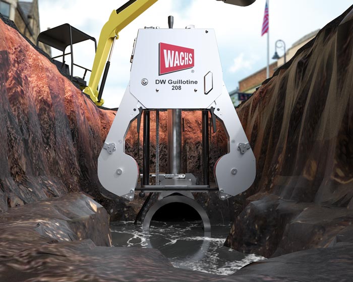 DWG-208 in Ditch on pipe