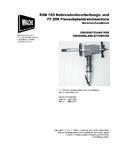 SDB 103 Beveler - FF 206 Flange Facer Manual