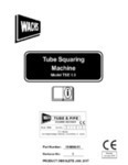 Tube Squaring Machine Manual